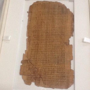 Fac-símile do papiro de Bermot do evangelho de Lucas
