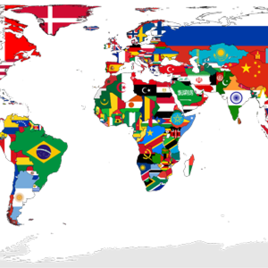 Flag-map_of_the_world | CSA | Colégio Santo Antônio