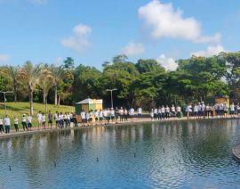 Caminhada Penitencial reúne Ensino Médio no Parque das Mangabeiras